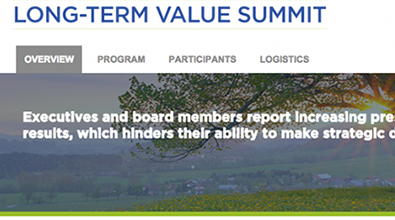 Long-Term Value Summit